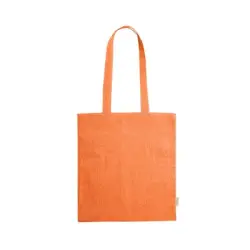 Torba z bawełny z recyklingu na zakupy kolor pomarańczowy