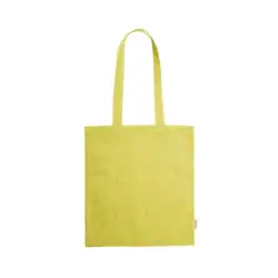 Torba z bawełny z recyklingu na zakupy kolor żółty