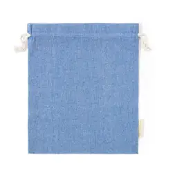 Duży worek z bawełny z recyklingu kolor niebieski