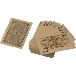 Karty do gry z papieru z recyklingu - kolor brązowy