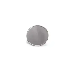 Metalowa przypinka kolor srebrny