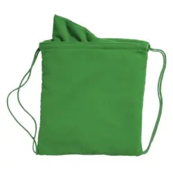 Worek ze sznurkiem, ręcznik kolor zielony