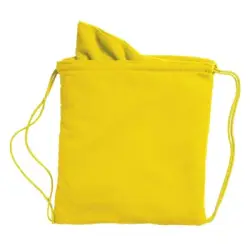 Worek ze sznurkiem, ręcznik kolor żółty