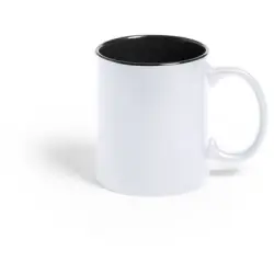Kubek ceramiczny 350 ml kolor czarno-biały