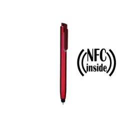 Długopis z chipem NFC, touch pen kolor czerwony
