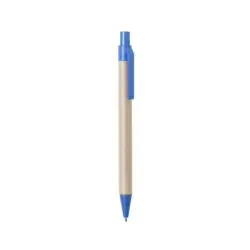 Długopis z kartonu z recyklingu - kolor niebieski