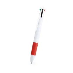 Długopis, wielokolorowy wkład - kolor czerwony