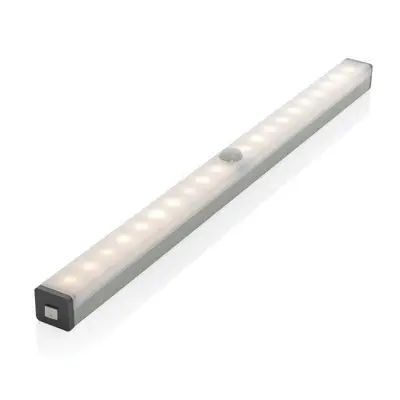 Lampka LED z czujnikiem ruchu, ok. 30 cm - kolor srebrny