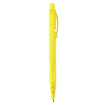 Długopisy w kolorze żółtym z logo