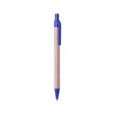 Długopis z kartonu z recyklingu - niebieski