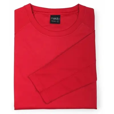 Bluza z długim rękawem kolor czerwony - L