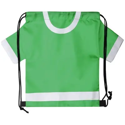 Worek ze sznurkiem "koszulka kibica" - kolor zielony