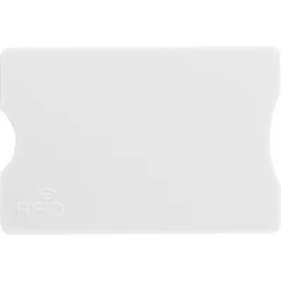 Białe etui na kartę kredytową z ochroną RFID