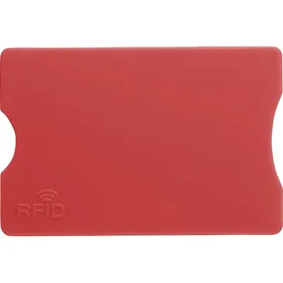 Czerwone etui na kartę kredytową z ochroną RFID
