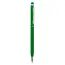 Długopis z gumową końcówką - zielony