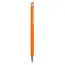 Długopis z gumową końcówką - pomarańczowy