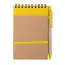Żółty notatnik z długopisem