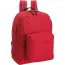 Czerwony plecak z kieszeniami na zamek błyskawiczny