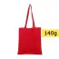 Czerwona torba na zakupy z długimi rączkami
