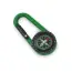 Kompas z karabińczykiem - zielony