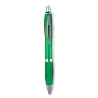 Riocolour - Długopis z miękkim uchwytem - Kolor przezroczysty zielony