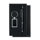 Długopis z breloczkiem - KELLY - kolor czarny