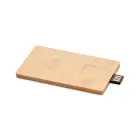 16GB USB: bambusowa obudowa - CREDITCARD PLUS - kolor drewno