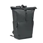 300D RPET plecak typu rolltop - VALLEY ROLLPACK - kolor czarny