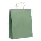 Duża papierowa torba  - kolor zielony