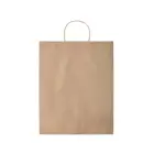 Duża papierowa torba  - kolor beżowy
