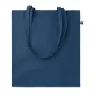 Torba z bawełny z recyklingu kolor niebieski