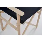 Składane krzesło plażowe - RIMIES - kolor czarny
