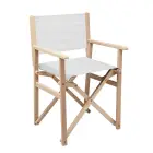 Składane krzesło plażowe - RIMIES - kolor biały