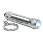 Arizo - Aluminiowy brelok latarka - Kolor srebrny