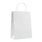 Papierowa torebka ozdobna PAPER MEDIUM - kolor biały