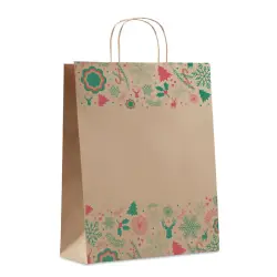 Papierowa torba prezentowa L - BAO LARGE - kolor beżowy