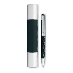Premier - Długopis w aluminiowej tubie - Kolor czarny