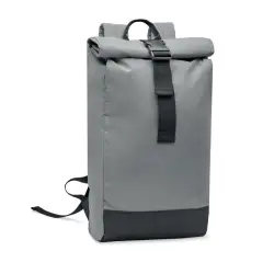 Plecak odblaskowy Rolltop - BRIGHT ROLLPACK - kolor srebrny
