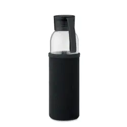 Szklana butelka 500 ml - EBOR - kolor czarny