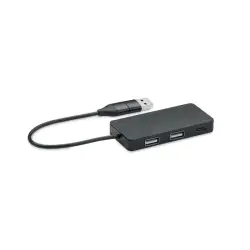 HUB-C 3-portowy hub USB kabel 20cm kolor czarny