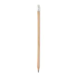 STOMP SHARP Naturalny ołówek z gumką kolor brązowy