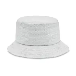 BILGOLA+ Papierowy kapelusz słomkowy kolor biały