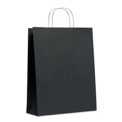 Duża papierowa torba  - kolor czarny