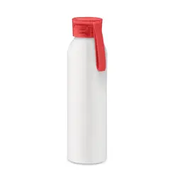 Butelka aluminiowa 600ml kolor biały/czerwony
