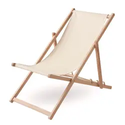Drewniane krzesło plażowe - HONOPU - kolor beżowy