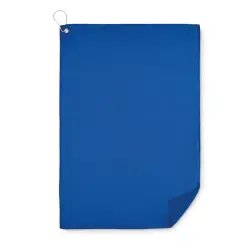 Ręcznik golfowy RPET z klipsem - TOWGO - kolor niebieski