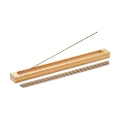 Bambusowy zestaw kadzideł kolor drewniany