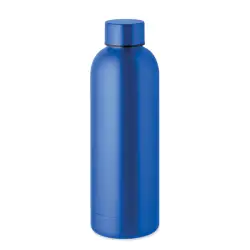 Stalowa butelka z recyklingu kolor niebieski