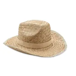 Słomiany kapelusz kowbojski kolor beżowy