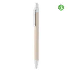 Długopis z kartonu po mleku kolor biały